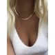  ZLATA CELEBRITY ogrlica snake CHOKER jeklena kača