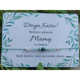   Izdelava Slovenian name: Zapestnica za srečo za bodočo mamico, nosečnost, kamni amuleti