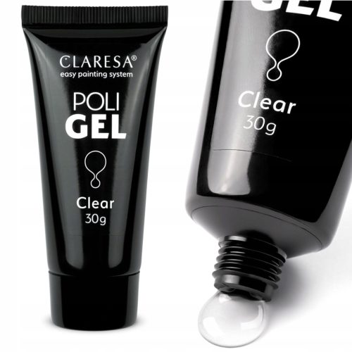 CLARESA POLI GEL AKRILNI GEL ZA PODALJŠEVANJE NOHTOV CLEAR 30 G