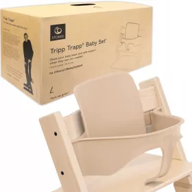   Stol Stokke Tripp Trapp za otroke s kompletom Baby Set 2 - Naravni V2