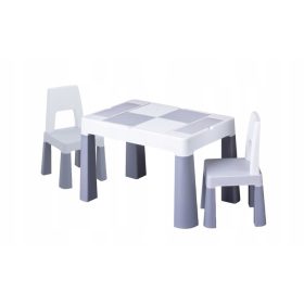 Miza in stol Tega, siva