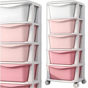 PLASTIČNI ORGANIZATOR ZA IGRAČE S PREDALI IN 5 POLICAMI