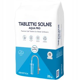   Slovenian Name: Tablete za mehčanje vode Ciech Qemetica 25 kgSEO-Optimized Description: Tablete za mehčanje vode Ciech Qemetica 25 kg so visoko kakovostne solne tablete, primerne za procese uzdatnia
