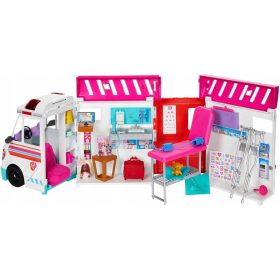 Barbie - Prenosna ambulanta Komplet z 20 dodatki HKT79