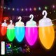 Girlanda LED lučka za zunanjo uporabo, barvita RGB 15M Glasbena Synchronizacija