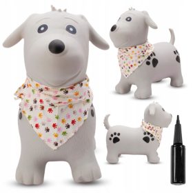 Sun Baby Gumijasti Skakalec s Copatom Grey Dog in Bandano