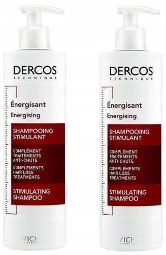 2x VICHY DERCOS Energizirajoč šampon proti izpadanju las 400 ml