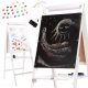 Velika magnetna tabla s kredo, bela, XXL 43 x 115 cm