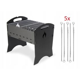  Žar na oglje Z REŠETKO! KOMIN-EXPERT 40 x 35 cm TRDNA POL