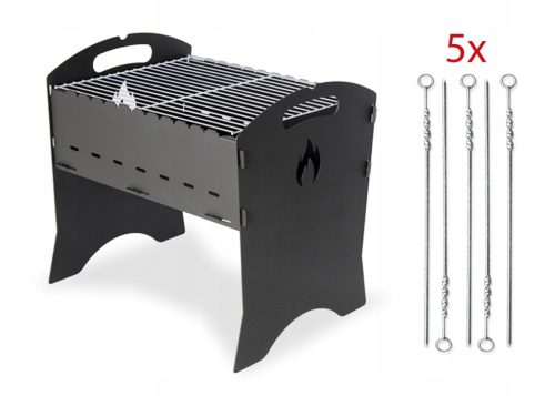  Žar na oglje Z REŠETKO! KOMIN-EXPERT 40 x 35 cm TRDNA POL