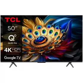  TCL 50C655 50" 4K UHD QLED TV, črn