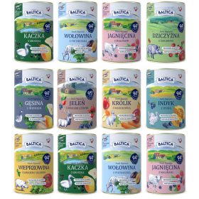   BALTICA Mokra hrana za pse 12x400g, mešanica okusov, brez žit