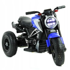   Motor na akumulator s črnimi napihljivimi kolesi, MOTO-M-3-ČRNA