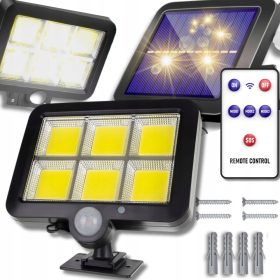   Solarna ulična svetilka z LED senzorjem gibanja in daljinskim upravljalnikom