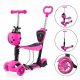 HULAJNOGA BALANSOWA Z LED LUČMI 5V1 BIEDRONKA ROZA