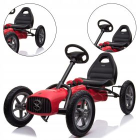    BABY MIX BUGGY GO KART S PEDALI VELIK, VZDRŽLJIV DO 50KG, RDEČ