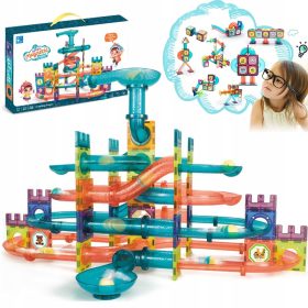   MAGNETNI KONSTRUKCIJSKI SVETEČI SET 125 el 3D MAGNETNI IZOBRAŽEVALNI