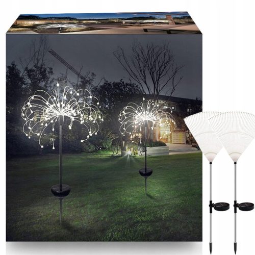 Solarna vrtna svetilka regrat ognjemet 150 LED x2