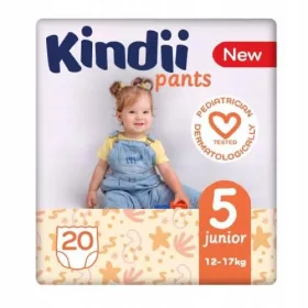 Kindii Vpojne plenice junior velikost 5 (12-17 kg) 20 kosov