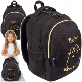   Mladinski nahrbtnik Majewski BP-06 Pusheen Gold - Zlati maček