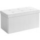 Pufa s predalom 76 x 38 x 38 cm bela