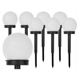  LED Plus solarna svetilka, bela, 32 cm, 8 kos.