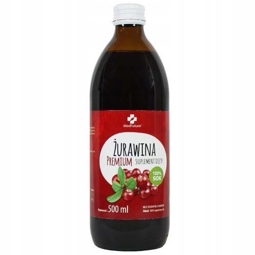 MedFuture Premium brusnični sok za zdravje sečil 500 ml