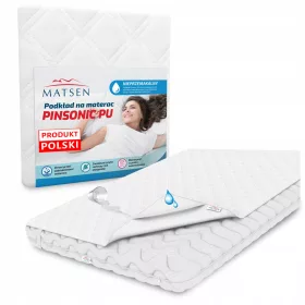   Zaščita za vzmetnico PINSONIC PU 90x180 cm, vodoodporna podloga, pikirana prevleka
