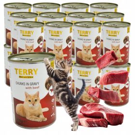 ZESTAW KONZERVE ZA MAČKE Z GOVEDINO - 24x415G