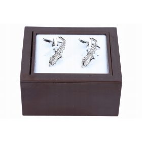 Spinki za manšete s saksofonom