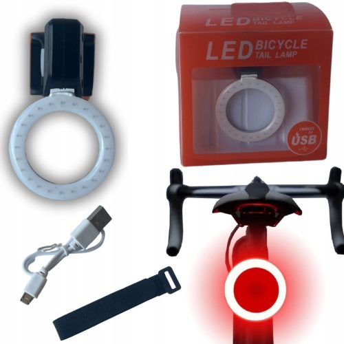 LUMEN RDEČA USB KOLESA ZADNJA LUČ