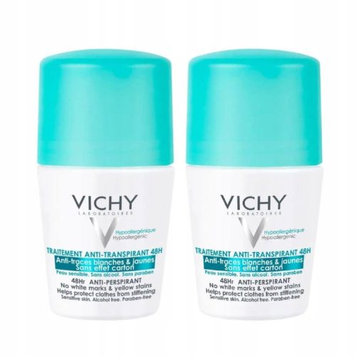 Vichy 50 ml antiperspirant v krogli proti madežem na oblačilih za 48 ur