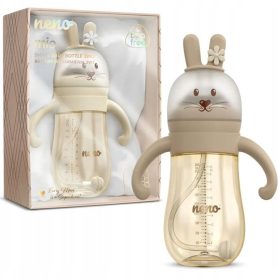 Neno Mio 3v1 steklenička za pitje in hranjenje Brown 300 ml