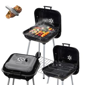  VRTNI ŽAR NA OGLJE S POKROVOM VL05 ČRN