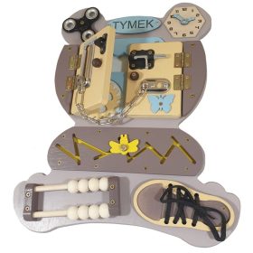    Senzorična manipulacijska tabla MontessoriI 39 x 33 + GRATIS ime