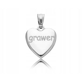 Srebrna foto skrinjica srce z gravuro 925