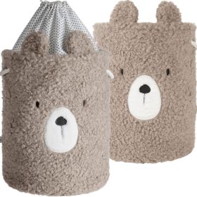 KOS ZA IGRAČE IN PERILO Z MEDVEDKOM 48L