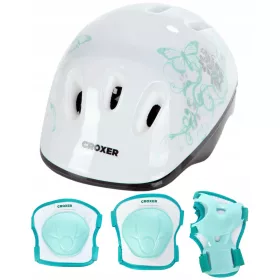   Zaščitni komplet za otroke CROXER Neve Mint XS + čelada Silky Mint XS