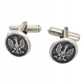 OVALNI ORLOV MANŠETNI Gumbi iz SREBRA 925