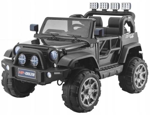 JEEP V12 4x4 2-sedežnik z najmočnejšimi 180W motorji in usnjenimi sedeži