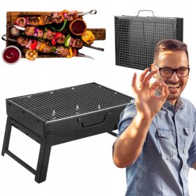  ZLOŽLJIV KAMPIRNI ŽAR NA OGLJE + 4x TEFLON MAT BBQ 1005