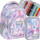 Zestaw šolski nahrbtnik Backup Multicolor 26 l + trojna zložljiva peresnica Backup