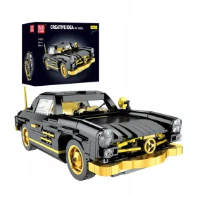  Luksuzni model avtomobila Mercedes Gullwing 300SL - izobraževalne kocke MOLD KING 886 kosov. Ta osupljiv model v merilu 1:16 v dolžini 30 cm vsebuje več kot 800 delov, vključno z zlatimi obroči, zlati