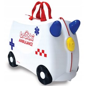 Otroški kovček na kolesih Trunki Ambulanta Abbie 18 L, bel