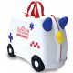 Otroški kovček na kolesih Trunki Ambulanta Abbie 18 L, bel
