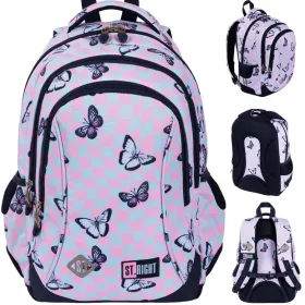 PLEČNIK Z VEČ PREDELOKI ZA ŠOLARKE OD 1. DO 3. RAZREDA