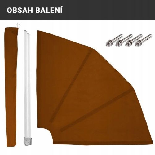 Balkonski paravan STILISTA 140 x 140 cm - Zaščita pred soncem in zasebnostjo