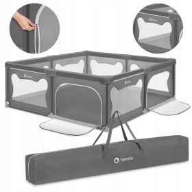   Otroški igralni park in postelja VELIKI PLAC ZA IGRO 207cmx187cm Lionelo Willow XL