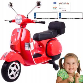 Motor za skuter na akumulator Vespa Rdeča
