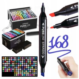 Markerji za umetniško ustvarjanje Strado PureLine 168 kosov